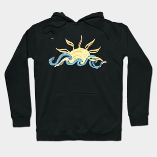 Ocean and Sun - Beach - gifts - trendy cute Hoodie